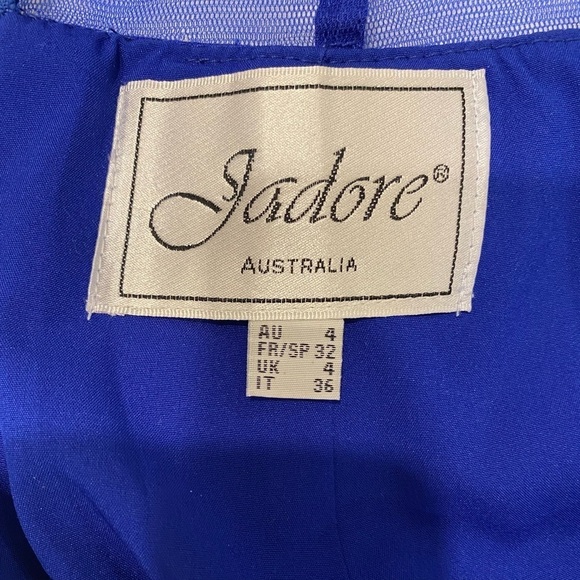 Prom Gown. Jadore. Size 4. Electric blue. - Picture 3 of 3